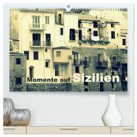 Vorderes Coverbild Momente auf Sizilien (hochwertiger Premium Wandkalender 2025 DIN A2 quer), Kunstdruck in Hochglanz