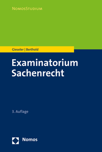 Vorderes Coverbild Examinatorium Sachenrecht