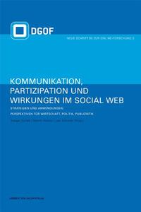 Vorderes Coverbild Kommunikation, Partizipation und Wirkungen im Social Web