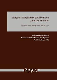 Vorderes Coverbild Langues, (im)politesse et discours en contextes africains