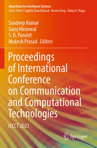 Vorderes Coverbild Proceedings of International Conference on Communication and Computational Technologies