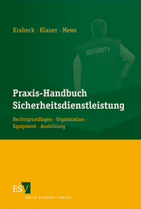 Vorderes Coverbild Praxis-Handbuch Sicherheitsdienstleistung