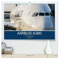 Vorderes Coverbild Airbus A380 Superjumbo 2025 (hochwertiger Premium Wandkalender 2025 DIN A2 quer), Kunstdruck in Hochglanz
