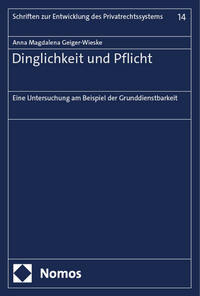 Vorderes Coverbild Dinglichkeit und Pflicht