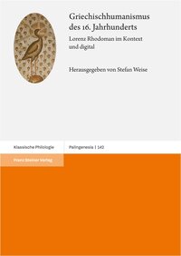 Vorderes Coverbild Griechischhumanismus des 16. Jahrhunderts