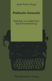 Vorderes Coverbild Politische Semantik