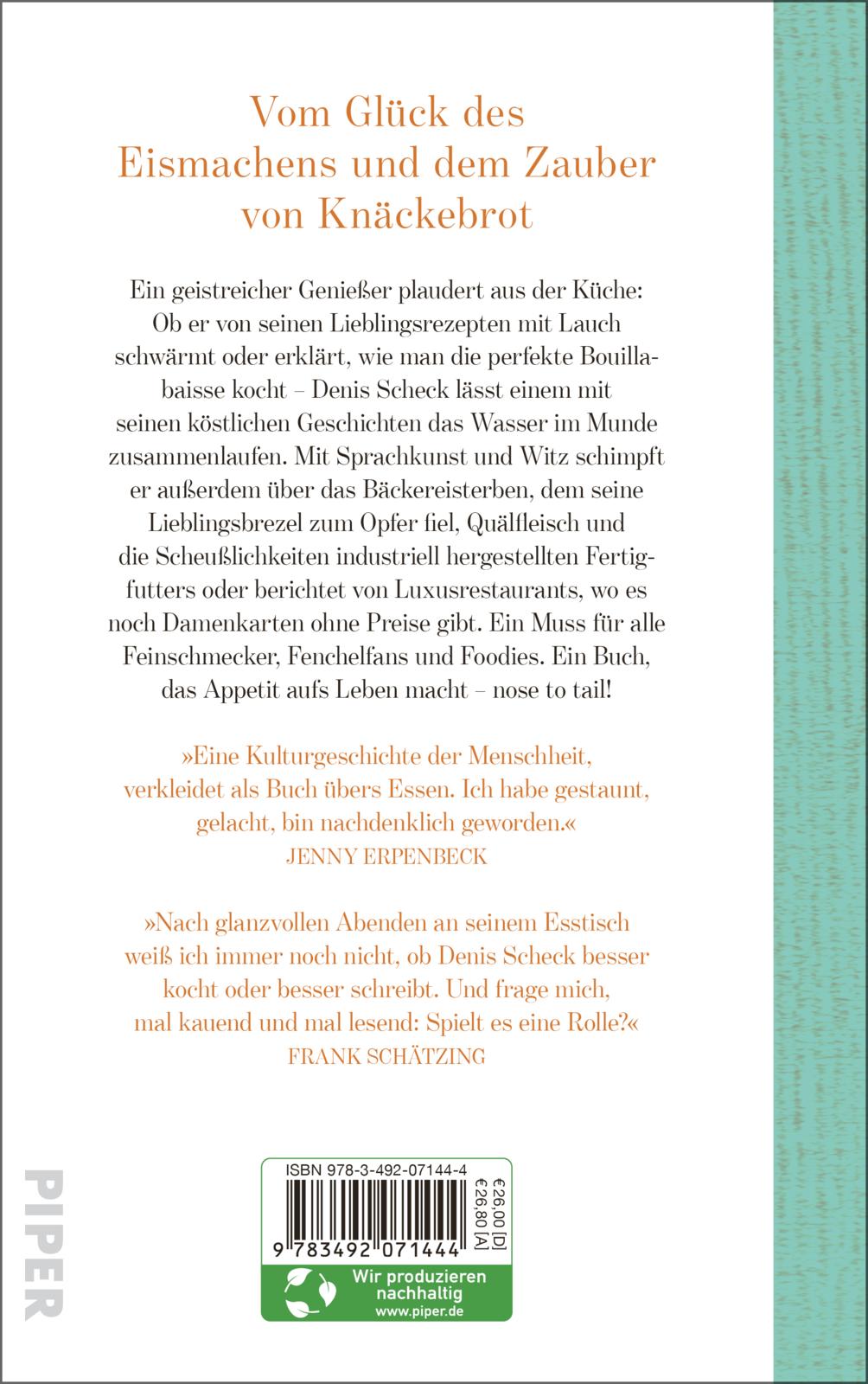 Rückseitencover Schecks kulinarischer Kompass