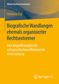 Vorderes Coverbild Biografische Wandlungen ehemals organisierter Rechtsextremer