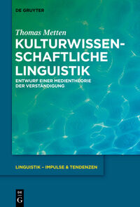 Vorderes Coverbild Kulturwissenschaftliche Linguistik