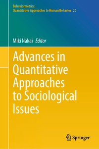 Vorderes Coverbild Advances in Quantitative Approaches to Sociological Issues