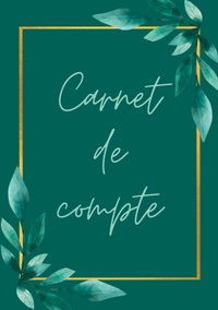 Vorderes Coverbild Carnet de compte à remplir