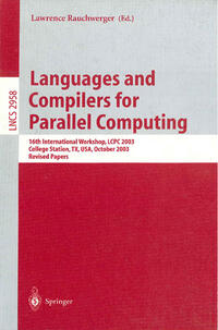 Vorderes Coverbild Languages and Compilers for Parallel Computing