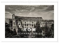 Vorderes Coverbild Rom in schwarz - weiss (Wandkalender 2025 DIN A3 quer), CALVENDO Monatskalender