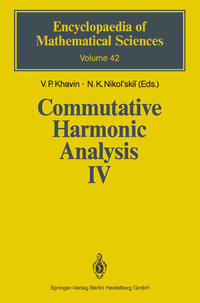 Vorderes Coverbild Commutative Harmonic Analysis IV