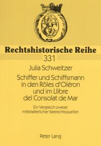 Vorderes Coverbild Schiffer und Schiffsmann in den Rôles d’Oléron und im Llibre del Consolat de Mar