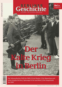Vorderes Coverbild Berliner Geschichte - Zeitschrift für Geschichte und Kultur