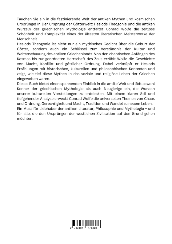 Rückseitencover Der Ursprung der Götterwelt
