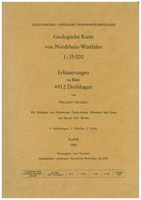 Vorderes Coverbild Geologische Karten von Nordrhein-Westfalen 1:25000 / Drolshagen