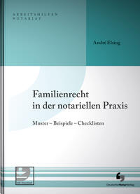 Vorderes Coverbild Familienrecht in der notariellen Praxis