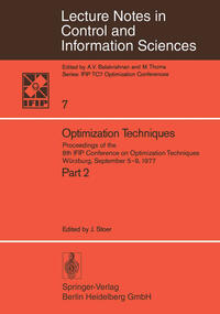 Vorderes Coverbild Optimization Techniques II