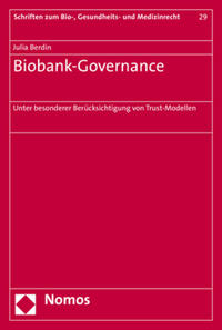 Vorderes Coverbild Biobank-Governance