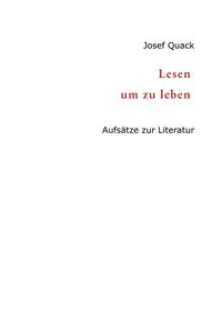 Vorderes Coverbild Lesen um zu leben
