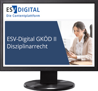 Vorderes Coverbild ESV-Digital GKÖD II Disziplinarrecht des Bundes und der Länder - Jahresabonnement bei Kombibezug Print und Datenbank