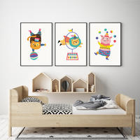 Vorderes Coverbild Zirkustiere-Poster-Set für Kinder