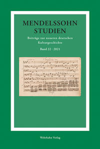 Vorderes Coverbild Mendelssohn-Studien 22