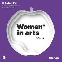 Vorderes Coverbild 3. FATart Fair, Women in arts Katalog 2020. Ausstellungskatalog