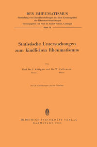Vorderes Coverbild Statistische Untersuchungen zum Kindlichen Rheumatismus