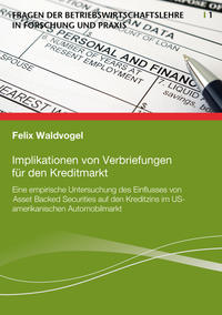 Vorderes Coverbild Implikationen von Verbriefungen für den Kreditmarkt