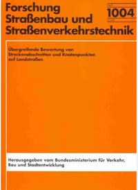 Vorderes Coverbild Übergreifende Bewertung von Streckenabschnitten und Knotenpunkten auf Landstraßen