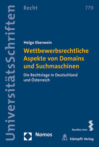 Vorderes Coverbild Wettbewerbsrechtliche Aspekte von Domains und Suchmaschinen