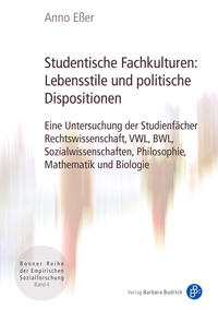 Vorderes Coverbild Studentische Fachkulturen: Lebensstile und politische Dispositionen