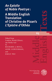 Vorderes Coverbild ‘An Epistle of Noble Poetrye:’ A Middle English Translation of Christine de Pizan’s ‘Epistre d’Othéa’