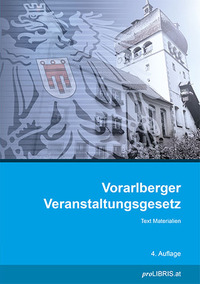 Vorderes Coverbild Vorarlberger Veranstaltungsgesetz