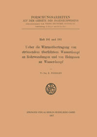 Vorderes Coverbild Ueber die Wärmeübertragung von strömendem überhitztem Wasserdampf an Rohrwandungen und von Heizgasen an Wasserdampf