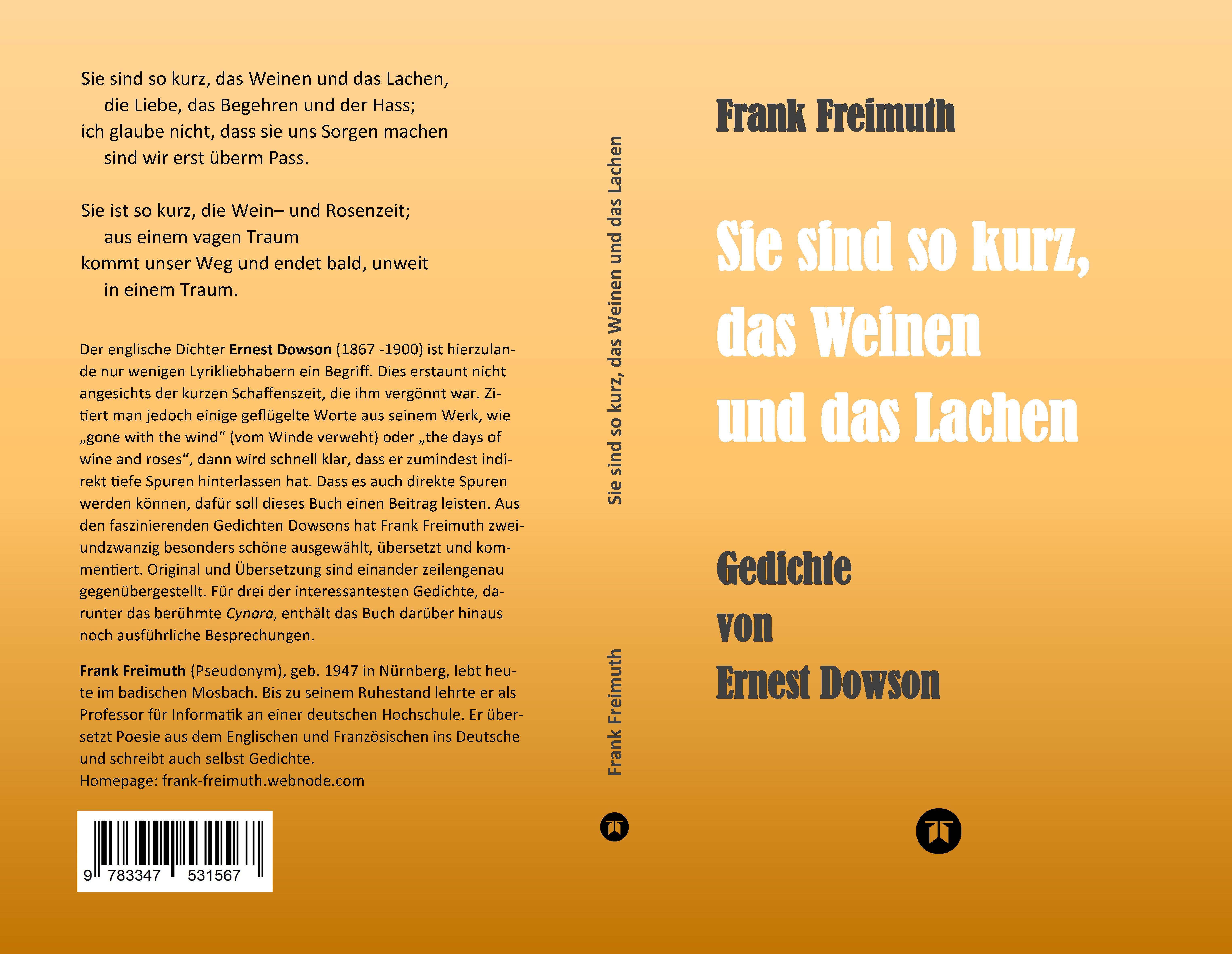 Gesamtes Coverbild Sie sind so kurz, das Weinen und das Lachen