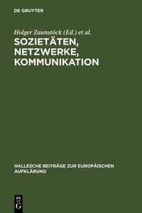 Vorderes Coverbild Sozietäten, Netzwerke, Kommunikation