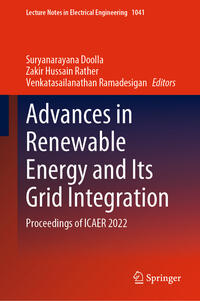 Vorderes Coverbild Advances in Renewable Energy and Its Grid Integration