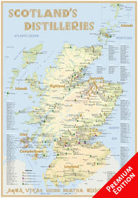 Vorderes Coverbild Whisky Distilleries Scotland - Poster 70x100cm Premium Edition
