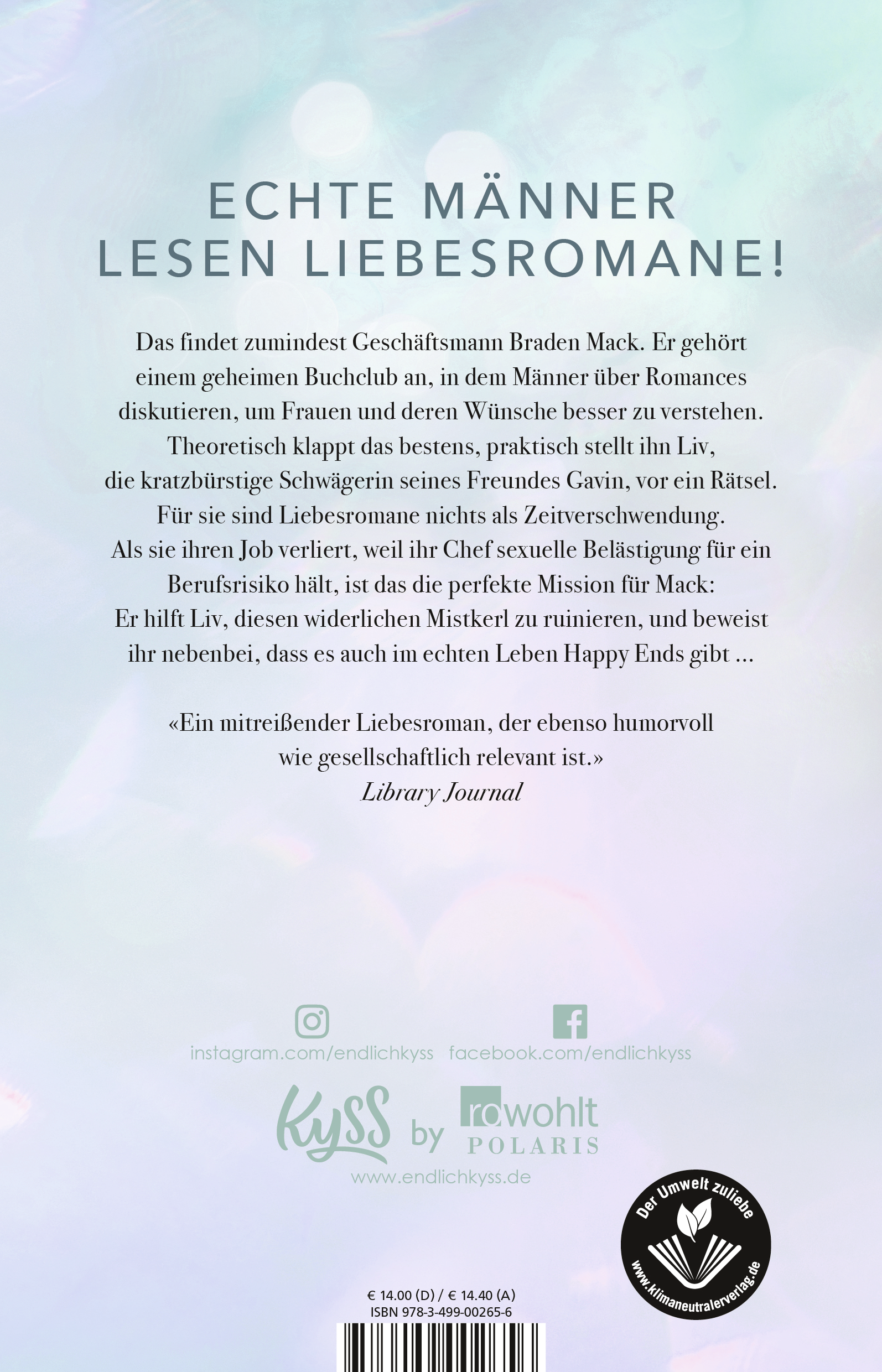 Rückseitencover The Secret Book Club – Die Liebesroman-Mission