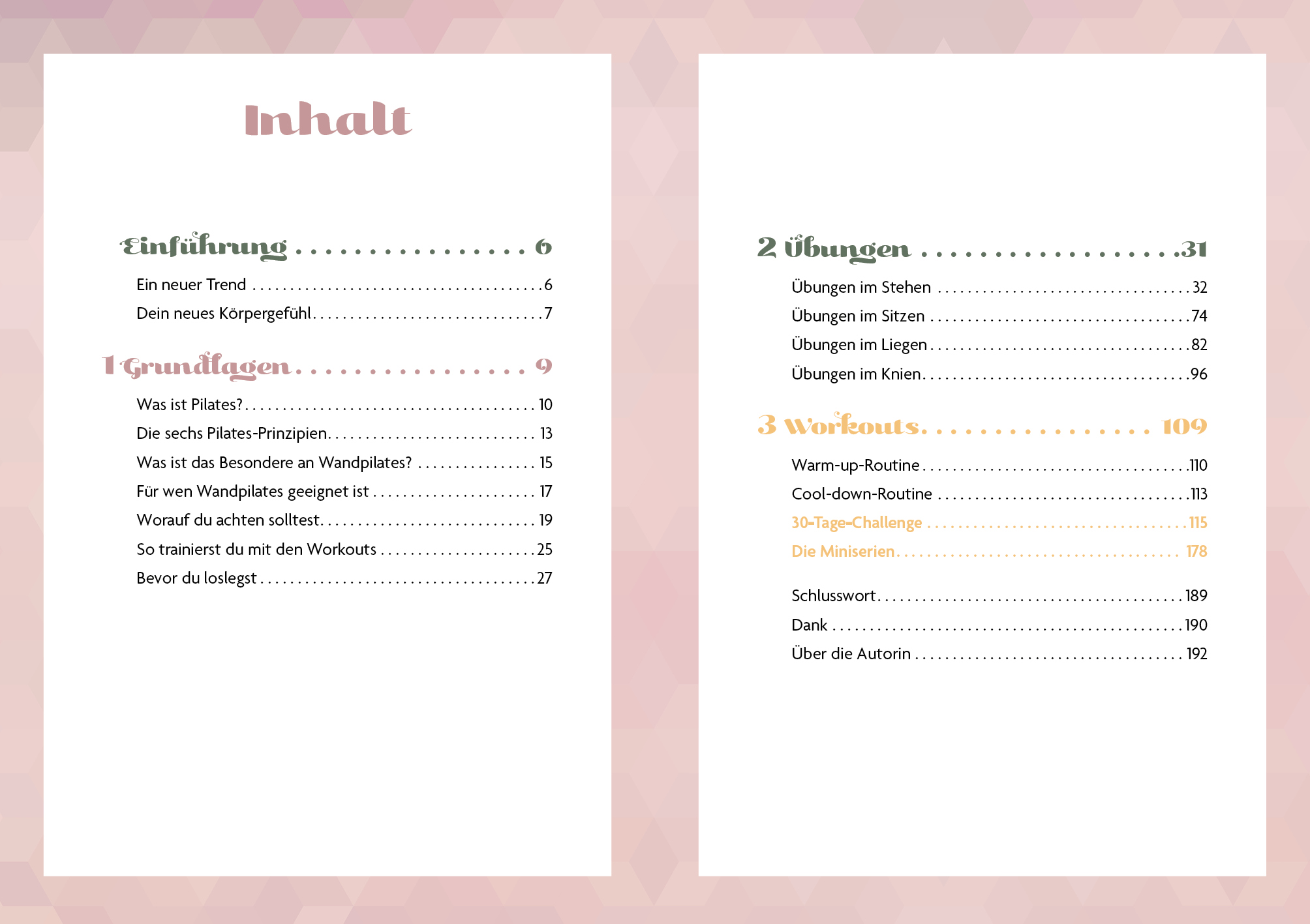 Beispielinhalt (Bild) Fit mit Wandpilates