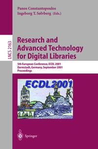 Vorderes Coverbild Research and Advanced Technology for Digital Libraries