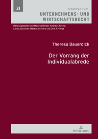 Vorderes Coverbild Der Vorrang der Individualabrede