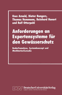 Vorderes Coverbild Anforderungen an Expertensysteme für den Gewässerschutz