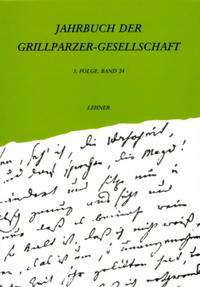 Vorderes Coverbild Jahrbuch der Grillparzer-Gesellschaft / Jahrbuch der Grillparzer-Gesellschaft