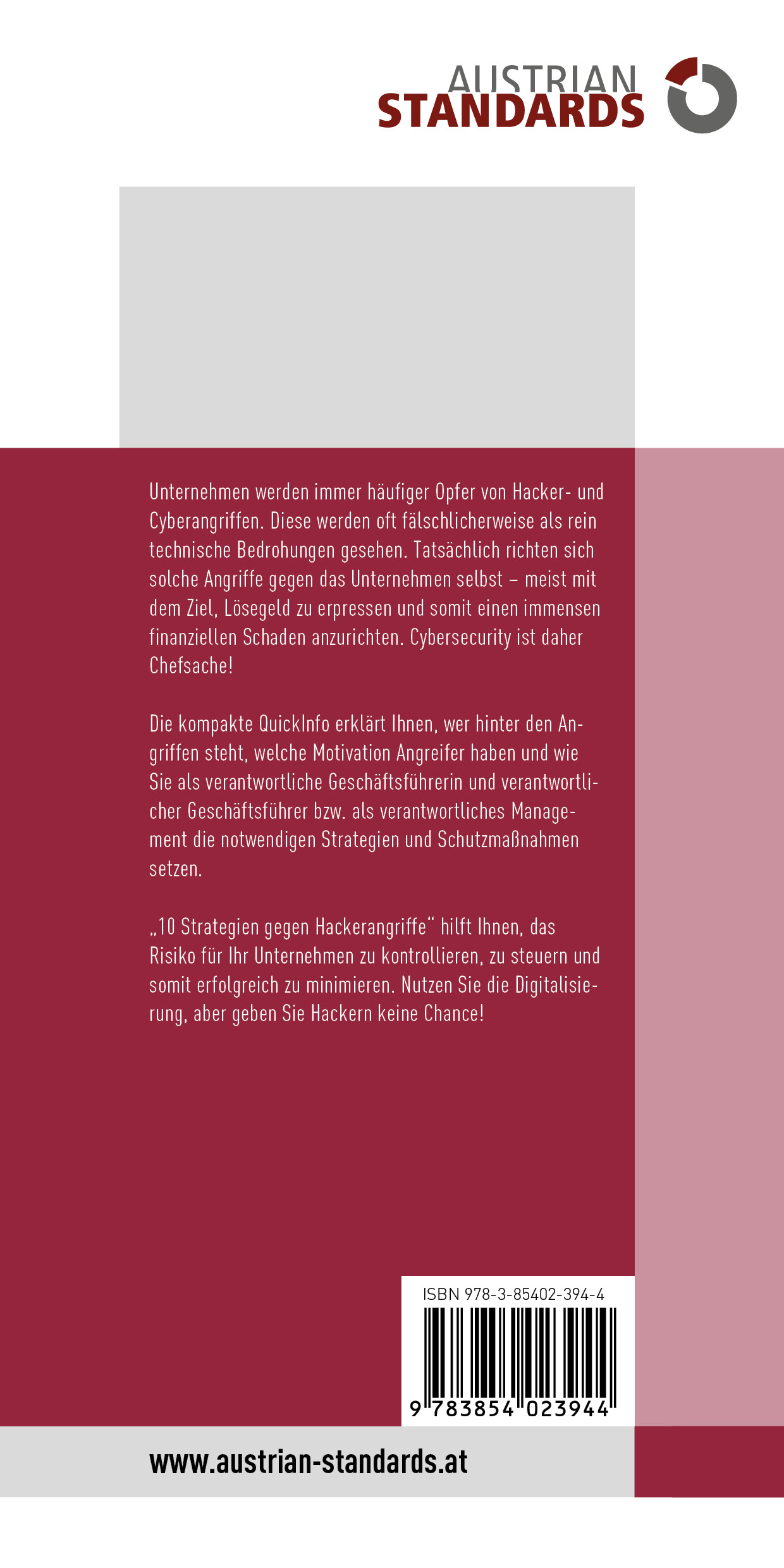 Rückseitencover 10 Strategien gegen Hackerangriffe