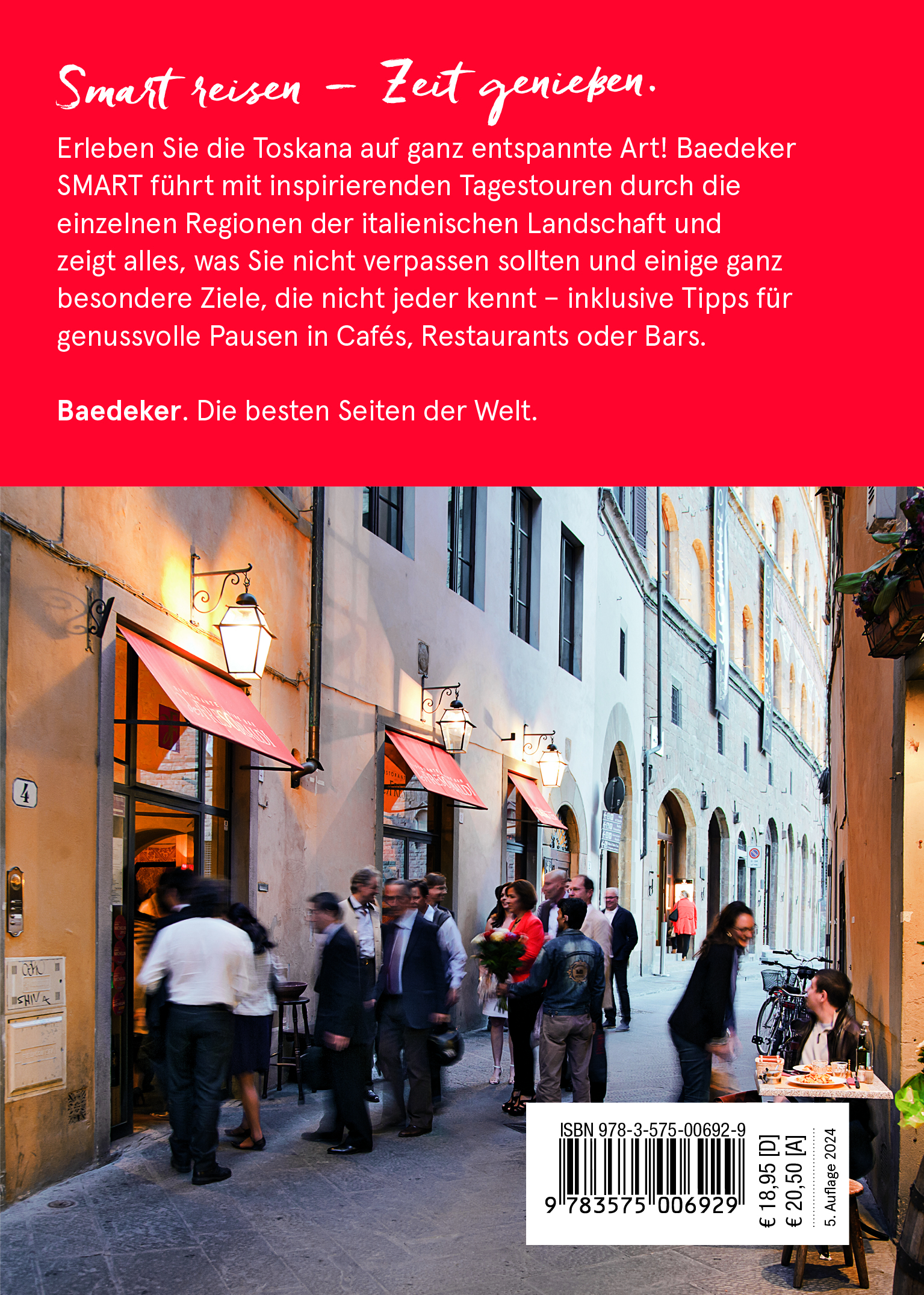 Rückseitencover Baedeker SMART Reiseführer Toskana